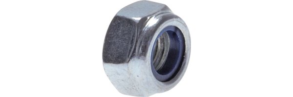 Sechskantmuttern, selbstsichernd mit Kunststoff-Klemmring, DIN 985 / ISO 10511