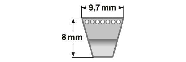 Schmalkeilriemen Quad-Power - Profil  XPZ/3VX