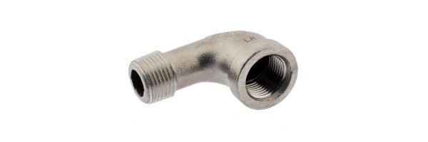 Einschraubwinkel mit Innen- und Außengewinde (gegossen), bis 25 bar
