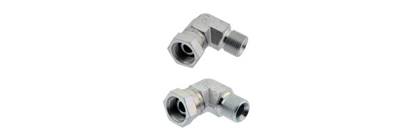Einschraubwinkel mit Zollgewinde (60° Universaldichtkegel), bis 475 bar