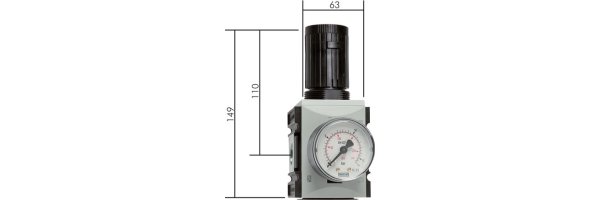 Druckregler mit durchgehender Druckversorgung - Futura-Baureihe 2 , bis 5200 l/min