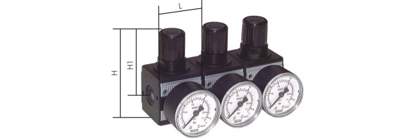 Druckregler mit durchgehender Druckversorgung - Multifix, bis 8500 l/min