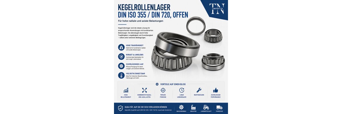 Kegelrollenlager einfach erklärt – Für hohe radiale und axiale Belastungen - Kegelrollenlager einfach erklärt – Für hohe radiale und axiale Belastungen