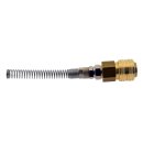 Kupplungsdose NW5 Schlauchanschluss 6 x 4mm Überwurfmutter, Knickschutz, Messing