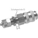 Schott-Kupplungsdose (NW5) 8 x 6 (CK-Anschluss) mm Schlauch,