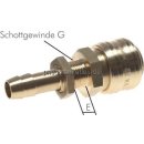 Schott-Kupplungsdose (NW7,2) 10mm Schlauch, Messing
