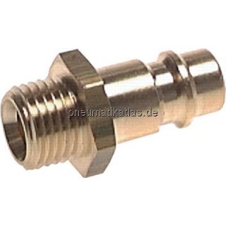 Kupplungsstecker (NW7,2) G 1/ 2"(AG), Stahl gehärtet & verzi