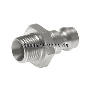 Kupplungsstecker (NW5) G 1/8"( AG), grün, Kreis Ø 10,5 mm