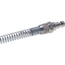 Kupplungsstecker (NW5) 6 x 4mm Schlauch m. Knickschutz