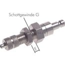 Schott-Kupplungsstecker (NW2,7 ) 4,3 x 3mm Schlauch, Messing