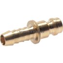 Kupplungsstecker (NW5) 6mm Schlauch, rot, Achteck SW10