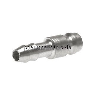 Kupplungsstecker (NW5) 8mm Schlauch, Stahl gehärtet & ver
