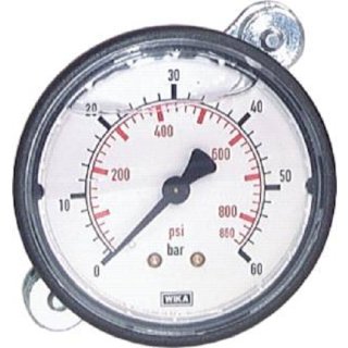Glycerin-Einbaumanometer, KU- Frontring, 63mm, 0 - 60 bar