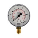WIKA Stahlblech Manometer senkrecht Ø 63mm, 0 - 6...