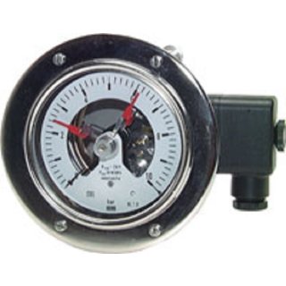 Sicherheits-Kontaktmanometer, waagerecht, 100mm, 0 - 250 bar