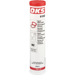 OKS 1110 - Multi-Silikonfett ( NSF H1), 400 ml Kartusche Gleitmittel Dichtmittel Schmiermittel