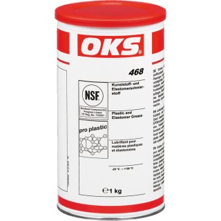 OKS 468, Kunststoff- und Elastomerfett, 1 kg Dose Silikonfrei Haftstark Geschmacks und geruchsneutral