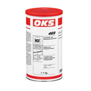 OKS 469, Kunststoff- und Elastomerfett, 1 kg Dose Silikonfrei Haftstark Lebensmittelgeeignet