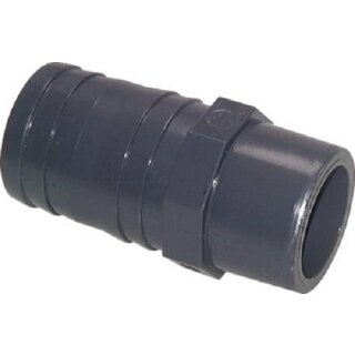 Klebe-Schlauchtülle, PVC-U, 63mm, Schlauch 60mm