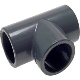 Klebemuffen-T-Stück, PVC-U, 110mm