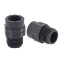 Reduziernippel mit zylindrischem Innen- und Außengewinde Rp 1 1/2" (AG) - Rp 1 1/4" (IG), PVC - U