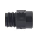 Reduziernippel mit zylindrischem Innen- und Außengewinde Rp 1 1/4" (AG) - Rp 1/2" (IG), PVC - U