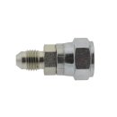 Reduziernippel mit JIC Gewinde UNF 9/16" - 18 (AG) - UNF 7/8" - 14 (IG) Stahl verzinkt