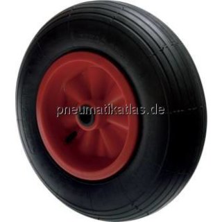 Rad, Luft, Kunststofffelge mit Rollenkorblager, 400mm