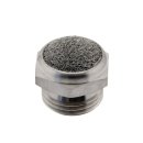 Schalldämpfer mit Edelstahl-Drahtgewebe, NPT 1/8", Drahtgewebe, Edelstahl