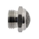 Schalldämpfer mit Edelstahl-Drahtgewebe, NPT 1/8", Drahtgewebe, Edelstahl