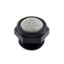 Schalldämpfer mit Edelstahl-Drahtgewebe, G 1/8", Drahtgewebe, Polyamid