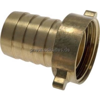 Messing 2/3 - Schlauchtülle mit Flügelmutter G 3/4" - 13 mm Ausführung: gerade