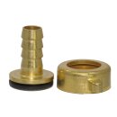 Messing 2/3 - Schlauchtülle mit Flügelmutter G 3/4" - 13 mm Ausführung: gerade