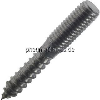 Stockschraube M 8x50, Edelstahl A2