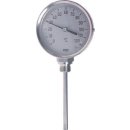 Bimetallthermometer, senk- recht D100/0 - 100°C/63mm