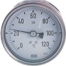 Bimetallthermometer, waage- recht D100/0 - 100°C/160mm