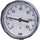 Bimetallthermometer, waage- recht D63/0 - 120°C/100mm