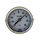 WIKA Bimetallthermometer, waagerecht Ø 63 | -30 bis +50°C | 40mm | Aluminium Thermometer