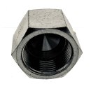 Verschlusskappe Endkappe mit JIC Innengewinde UNF 3/4" - 16 (JIC), Material Stahl verzinkt