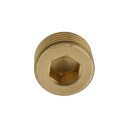 Verschlussstopfen ohne Bund mit Innensechskant G 1/4", 16 bar Messing