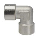 90°-Winkel mit Innengewinde beidseitig G 1/2", 16 bar Messing vernickelt