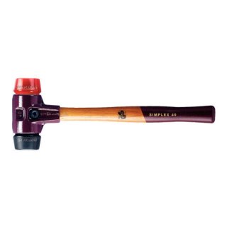 Simplex Schonhammer schwarz rot Kompletthammer 30 mm - 60 mm Durchmesser Halder