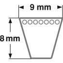 ConCar Schmalkeilriemen 9 x 8 mm Profil 3V 9N USA Standard RMA / MPTA Zoll mm