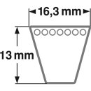 ConCar Schmalkeilriemen 16,3 x 13 mm Profil SPB...