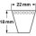 ConCar Schmalkeilriemen 22 x 18 mm Profil SPC Länge 2000 - 13200 mm DIN 7753