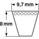 ConCar Schmalkeilriemen 9,7 x 8 mm Profil SPZ / AV 10 Länge 487 - 4000 mm Riemen
