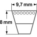 ConCar Schmalkeilriemen 9,7 x 8 mm Profil XPZ / AVX 10 von 562 mm bis 3550 mm