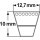 ConCar Schmalkeilriemen 12,7 x 10 mm Profil XPA / AVX 13 von 582 mm bis 4000 mm