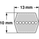 ConCar Doppelkeilriemen Profil AA 13 x 10 mm 6 Kant – Keilriemen Doppelriemen