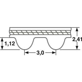Gates PowerGrip GT3 Zahnflachriemen – 897-3MGT-6, Produktbild-Vorschau 3